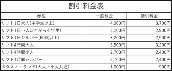 料金表